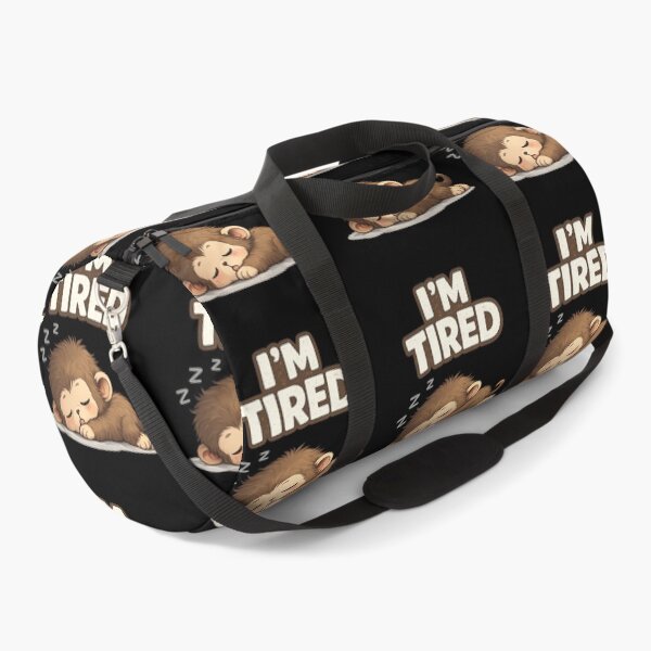 Item preview, Cute I'm Tired Sleeping Monkey Funny Meme designed and sold by PlynGraphics.