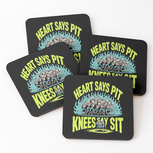 Item preview,  Heart Says Pit Knees Say Sit  Funny Skeleton designed and sold by ZACK ART.