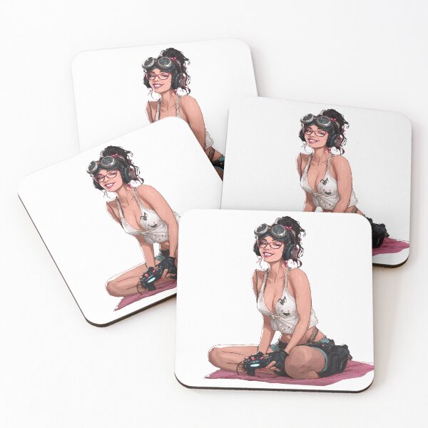 Item preview, Gaming girl in pinup style designed and sold by lssquare.