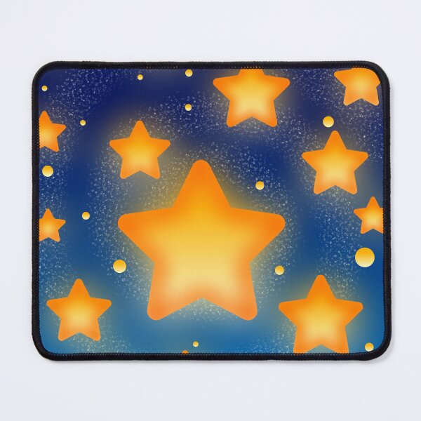 Item preview, Cozy Shining Golden Stars in Blue Galaxy Night designed and sold by Stylized stikers.