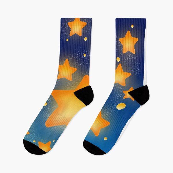 Item preview, Cozy ​Shining Golden Stars in Blue Galaxy Night designed and sold by Stylized stikers.