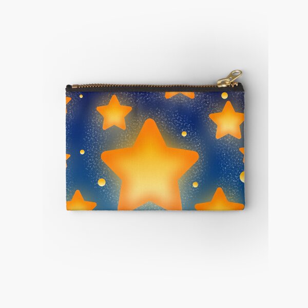 Item preview, Cozy ​Shining Golden Stars in Blue Galaxy Night designed and sold by Stylized stikers.
