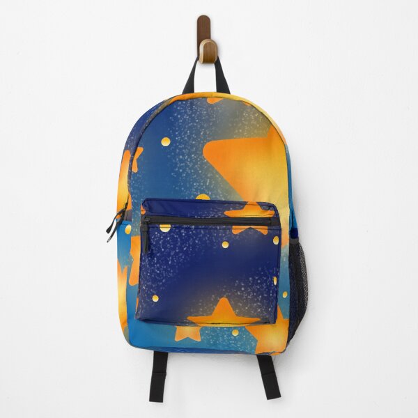 Item preview, Cozy ​Shining Golden Stars in Blue Galaxy Night designed and sold by Stylized stikers.