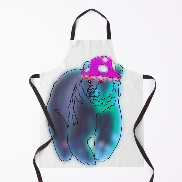 Item preview, Blue Grizz The Bear with mushroom hat- animalzinhats  designed and sold by Ashley’sAnimalz.