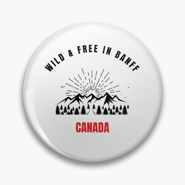 Item preview, Canadian Rockies Nature & Mountains - Banff Wildlife Design - Explore Banff - Retro Mountain Crest designed and sold by PowerKanjiFit.
