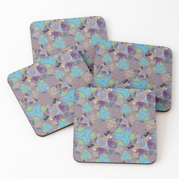 Item preview, Travel Snapshots Scatter 2 on Tan designed and sold by Digitalmyth's Designs.