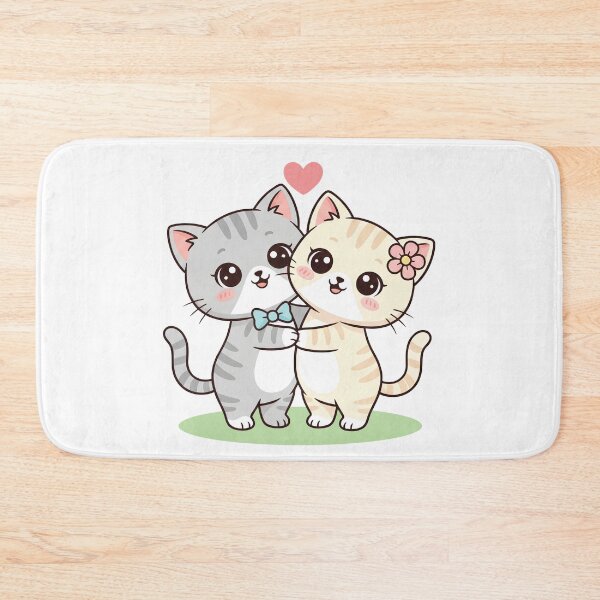 Item preview, Couple of Cats Hugging and Sharing True Love designed and sold by Dizartico.
