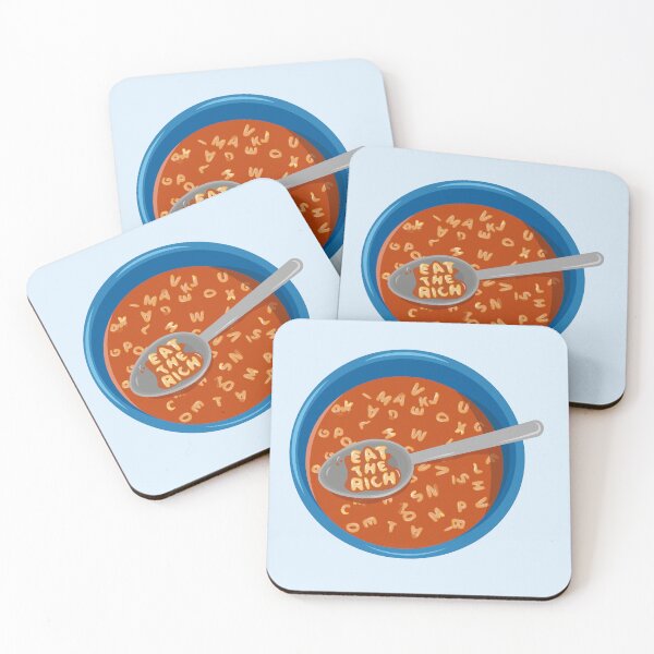 Item preview, Eat The Rich alphabet soup designed and sold by Rubyfruit Press.
