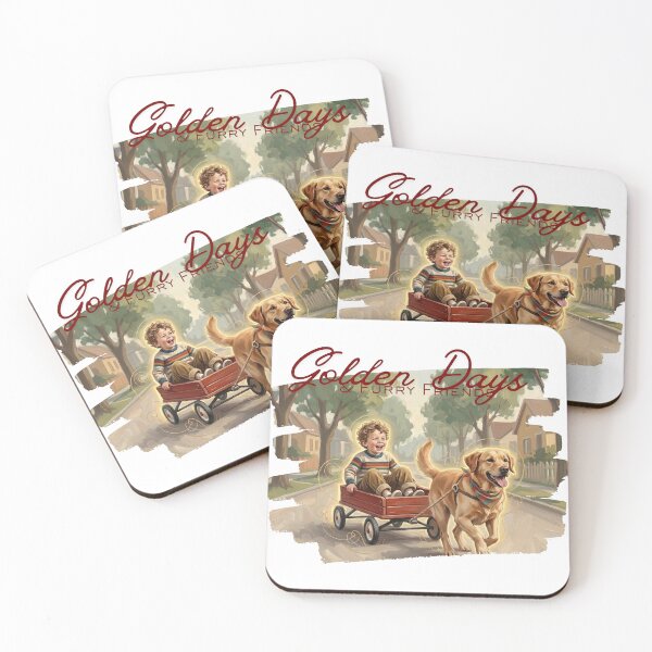 Item preview, Golden Days & Furry Friends – Wholesome Dog Childhood Aesthetic designed and sold by InfinitePawBond.