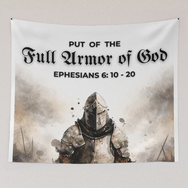 Item preview, Put On the Full Armor of God – Ephesians 6:10-20 Christian Spiritual War designed and sold by MoriaStore.