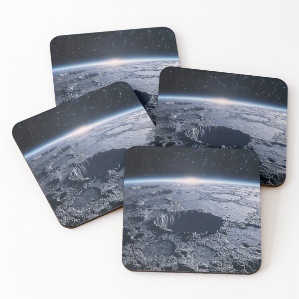 Item preview, Cratered Planet Surface Cosmic Art designed and sold by QuantumDrift.
