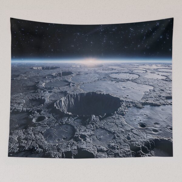 Item preview, Cratered Planet Surface Cosmic Art designed and sold by QuantumDrift.