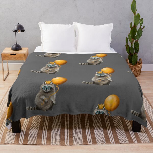 Item preview, Party Animal Raccoon illustration designed and sold by CampK80.
