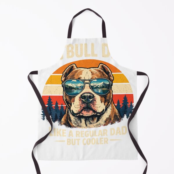 Item preview, Pitbull Dad Shirt – Like a Regular Dad But Cooler – Funny Dog Dad Gift – Vintage Sunset Pitbull T-Shirt designed and sold by kyoubi100.