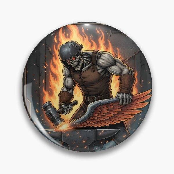 Item preview, Forge Ahead – Weld Or Die Skeleton Welder Art designed and sold by LunaSpellStudio.