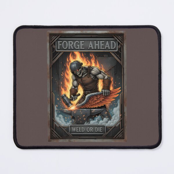 Item preview, Forge Ahead – Weld Or Die Skeleton Welder Art designed and sold by LunaSpellStudio.