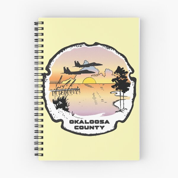 Item preview, Okaloosa County Sunset Logo designed and sold by RLMcKeown.