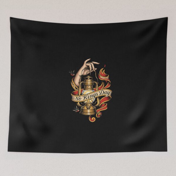Item preview, No Kings Day Tattoo Lantern Liberty Graphic designed and sold by irifine.