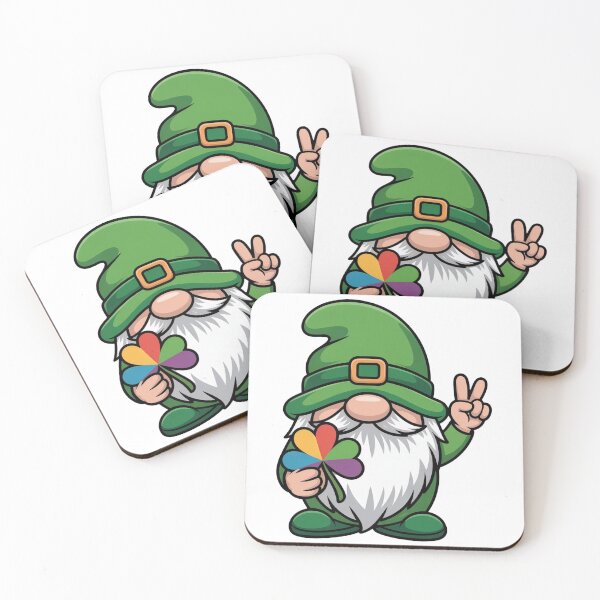 Item preview, St Patrick’s Day Gnome with Shamrock Tie Dye designed and sold by QuiteOrbit.