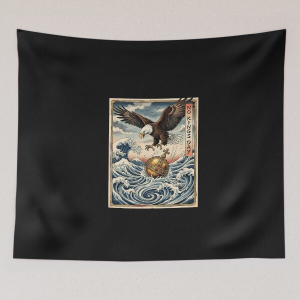 Item preview, No Kings Day Japanese Poster Ukiyo-E designed and sold by irifine.