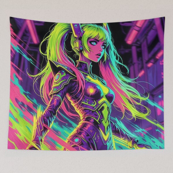 Item preview, Cyber Sonar: Neon Techno Maiden designed and sold by RadaQueen.