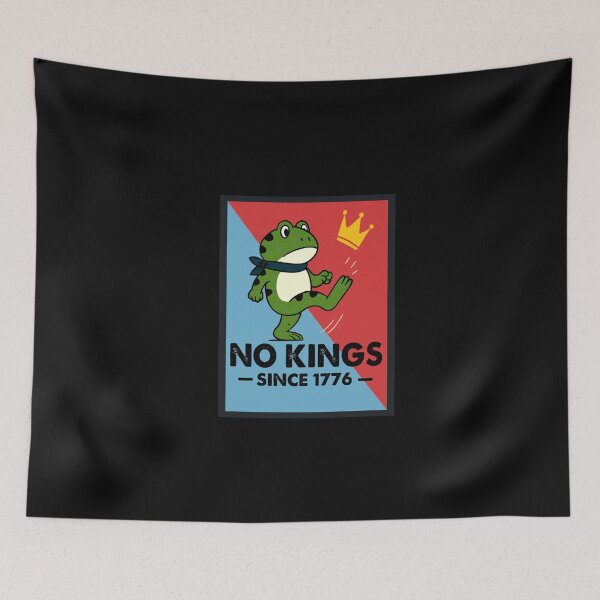 Item preview, Frog No Kings Shirt Men Women No Kings Since 1776 designed and sold by irifine.