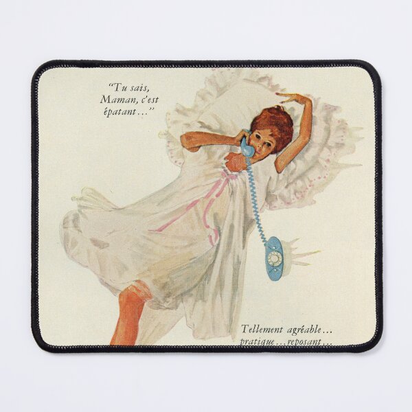 Item preview, 1960s French Telephone Ad - Quebec 60s Advertisement designed and sold by The Sticker Bureau.