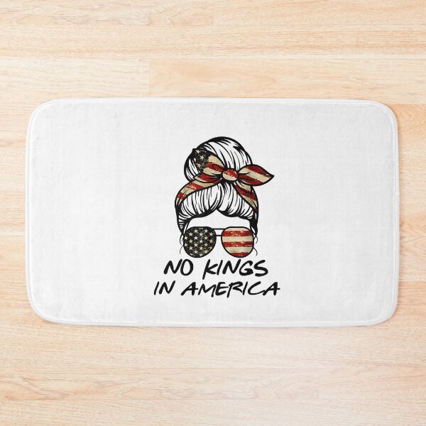 Item preview, No Kings In America Shirt Women Messy bun USA flag No Kings designed and sold by irifine.