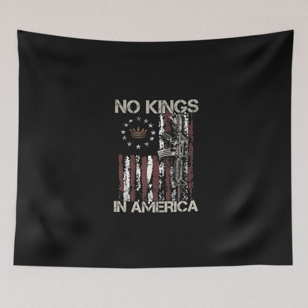 Item preview, No Kings In America Vintage us Flag No Kings designed and sold by irifine.