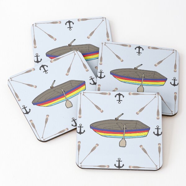 Item preview, row Your Boat Oars and anchors designed and sold by DaisyDaysDesign.