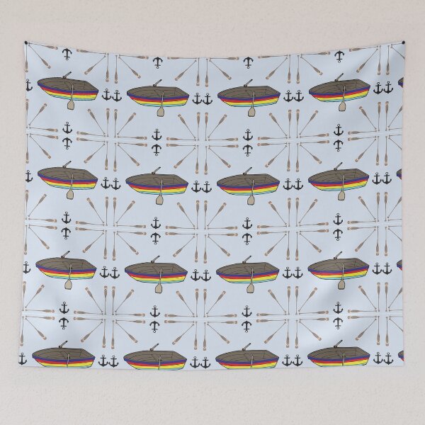 Item preview, row Your Boat Oars and anchors designed and sold by DaisyDaysDesign.