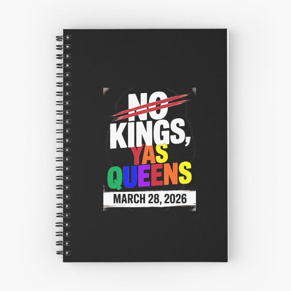 Item preview, No Kings Yas Queens Gay Pride Protest March 28 2026 Rainbow designed and sold by irifine.