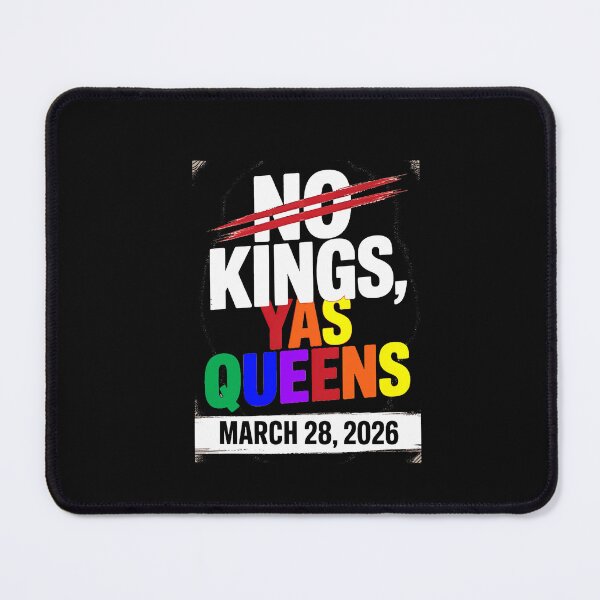 Item preview, No Kings Yas Queens Gay Pride Protest March 28 2026 Rainbow designed and sold by irifine.