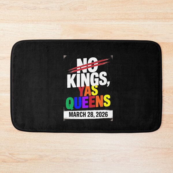 Item preview, No Kings Yas Queens Gay Pride Protest March 28 2026 Rainbow designed and sold by irifine.