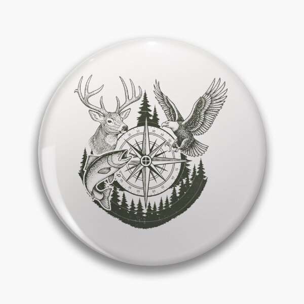 Item preview, Deer Duck Fishing, Retro Camo Hunting & Fishing Outdoorsman Boy designed and sold by DesignDenDo ⭐⭐⭐⭐⭐.