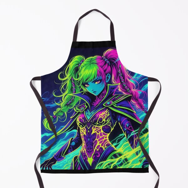 Item preview, Cyber Ninja: Llama de neón y trenzas designed and sold by RadaQueen.