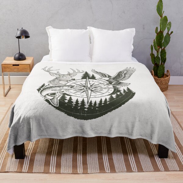 Item preview, Deer Duck Fishing, Retro Camo Hunting & Fishing Outdoorsman Boy designed and sold by DesignDenDo ⭐⭐⭐⭐⭐.
