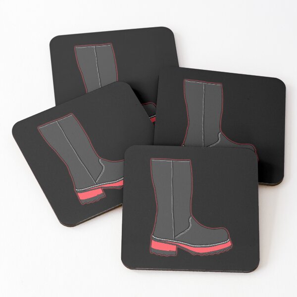 Item preview, Fluevog Yolanda Boot in Black and Red designed and sold by anne m bray.