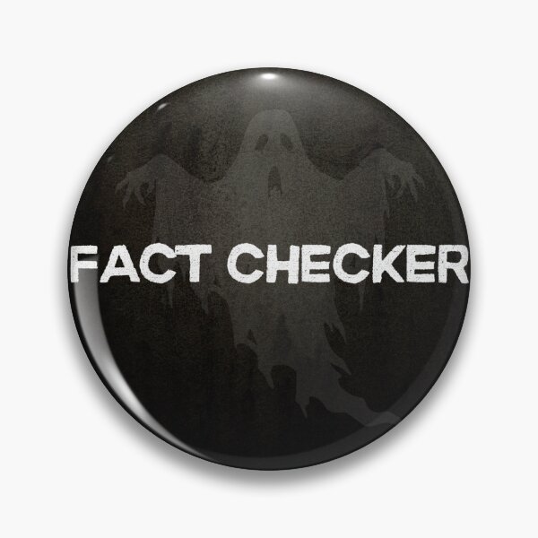 Item preview, Ghost Hunting Fact Checker Team Role/Position Identification Button designed and sold by GhostlyWorld.