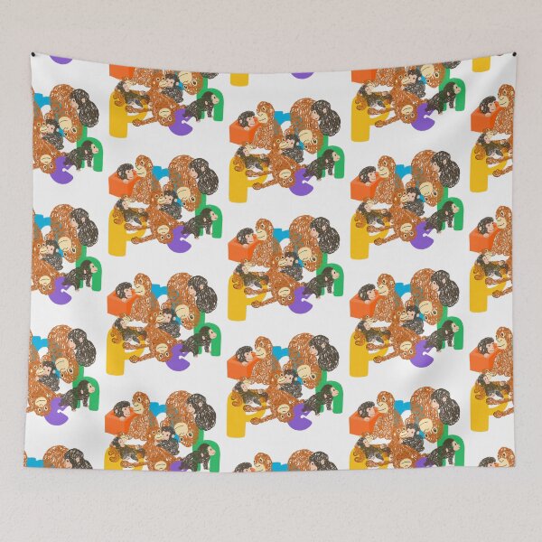 Item preview, Punch-kun the monkey and Oranmama designed and sold by Won Tsuen.