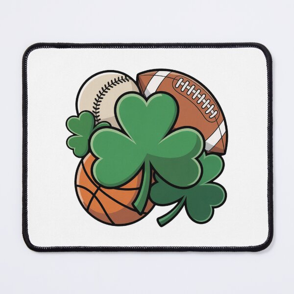 Item preview, St. Patrick’s Day Sports Shamrock Lucky designed and sold by QuiteOrbit.