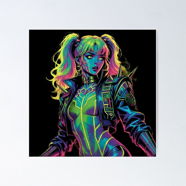 Item preview, Neon Rebel: Cyberpunk & Spikes designed and sold by RadaQueen.