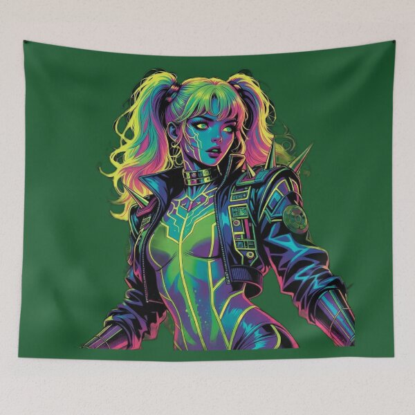Item preview, Neon Rebel: Cyberpunk & Spikes designed and sold by RadaQueen.