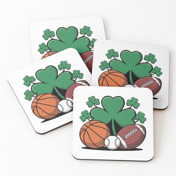Item preview, St. Patrick’s Day Shamrock Basketball Baseball Football designed and sold by QuiteOrbit.