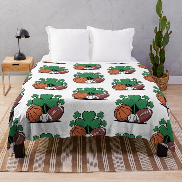 Item preview, St. Patrick’s Day Shamrock Basketball Baseball Football designed and sold by QuiteOrbit.