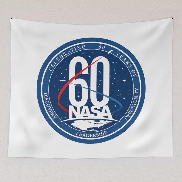 Item preview, NASA 60th Anniversary Official Commemorative Logo designed and sold by CharlieDesings.
