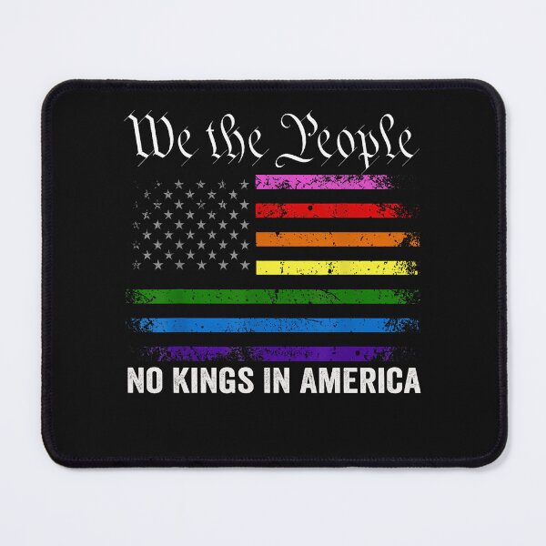 Item preview, No Kings In America Shirt LGBT American Flag designed and sold by yartyartyart.