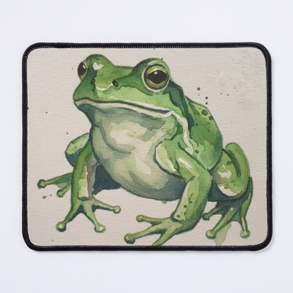 Item preview, Watercolor Green Frog – Natural Animal Illustration designed and sold by HeyHas.