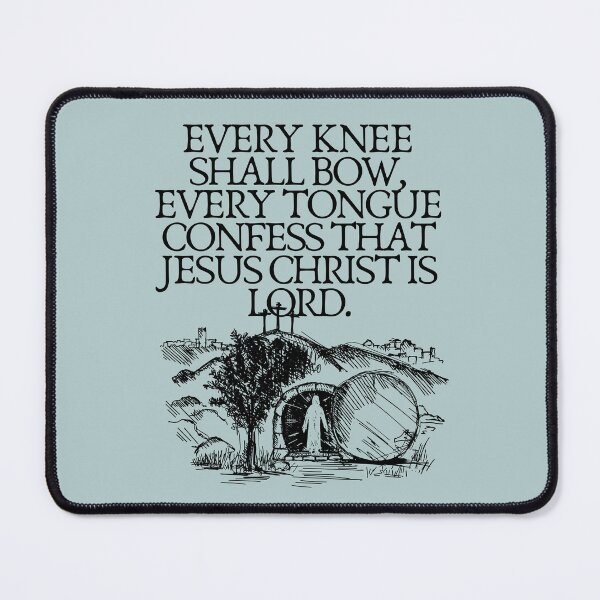 Item preview, Every Knee Shall bow Jesus Resurrection Black designed and sold by Neeshki.