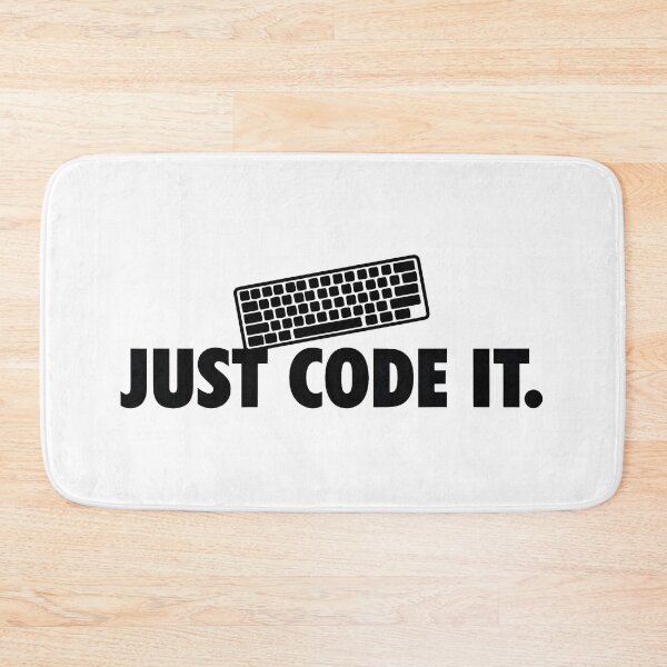 Item preview, Just Code It Minimalist Programmer Keyboard Design designed and sold by Zenith Design.